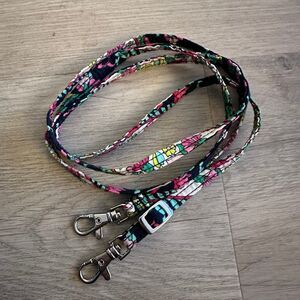 Vera Bradley Petal Paisley Pattern Thin Adjustable Crossbody Strap